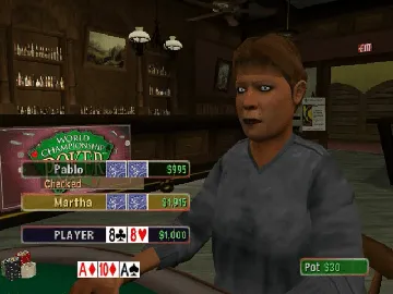 World Championship Poker screen shot game playing